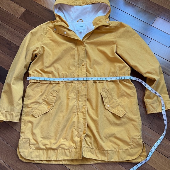 Old Navy size large yellow/gold women’s utility jacket cinched waste - Picture 4 of 6
